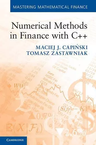 Numerical Methods in Finance with C++ cover