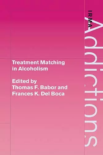 Treatment Matching in Alcoholism cover