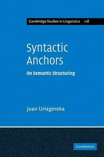 Syntactic Anchors cover