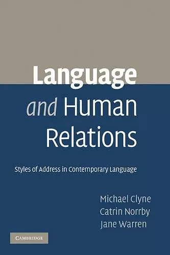 Language and Human Relations cover