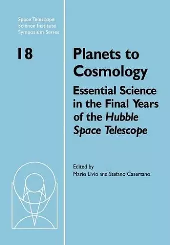 Planets to Cosmology cover