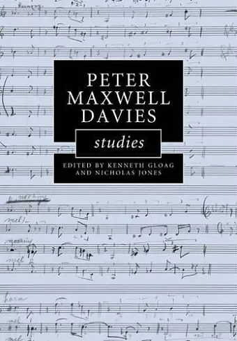 Peter Maxwell Davies Studies cover