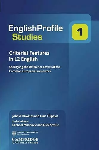 Criterial Features in L2 English cover