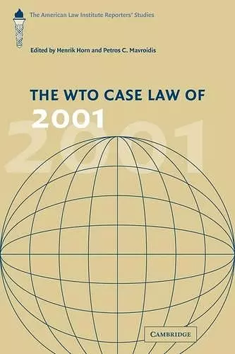 The WTO Case Law of 2001 cover