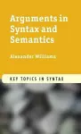 Arguments in Syntax and Semantics cover