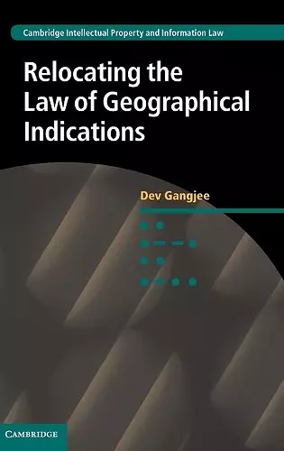 Relocating the Law of Geographical Indications cover