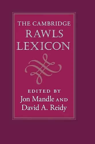 The Cambridge Rawls Lexicon cover