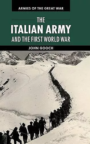 The Italian Army and the First World War cover