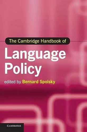 The Cambridge Handbook of Language Policy cover