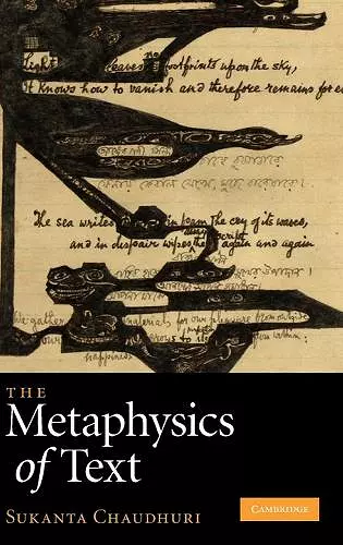 The Metaphysics of Text cover