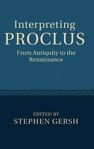 Interpreting Proclus cover