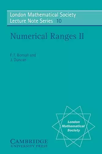 Numerical Ranges II cover