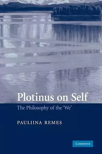 Plotinus on Self cover