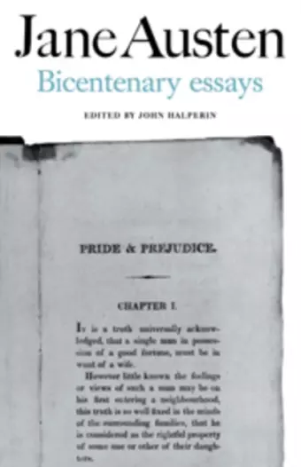 Jane Austen: Bicentenary Essays cover