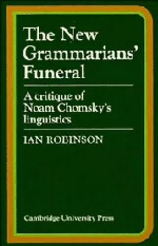 The New Grammarians' Funeral cover