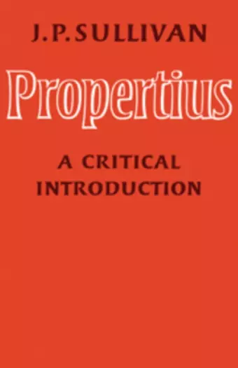 Propertius cover