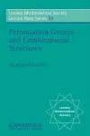 Permutation Groups and Combinatorial Structures cover