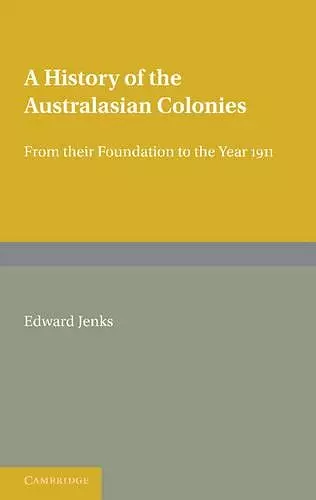 A History of the Australasian Colonies cover