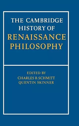 The Cambridge History of Renaissance Philosophy cover