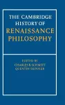 The Cambridge History of Renaissance Philosophy cover