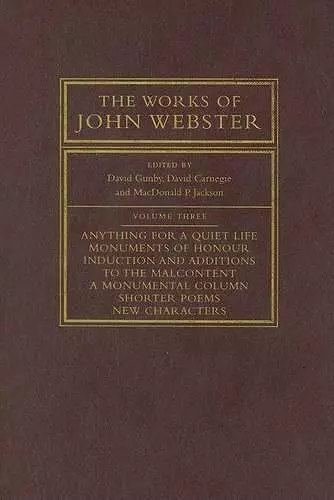 The Works of John Webster cover