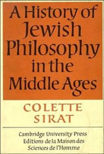 A History of Jewish Philosophy in the Middle Ages cover