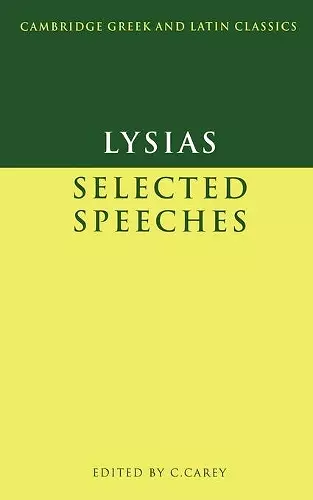 Lysias: Selected Speeches cover