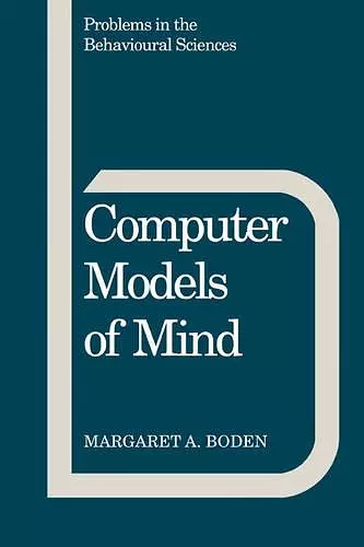 Computer Models of Mind cover