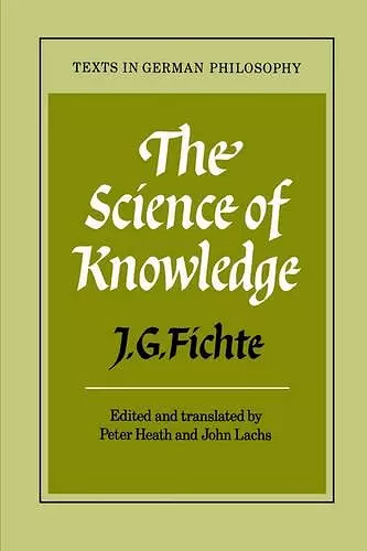 The Science of Knowledge cover