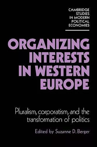 Organizing Interests in Western Europe cover