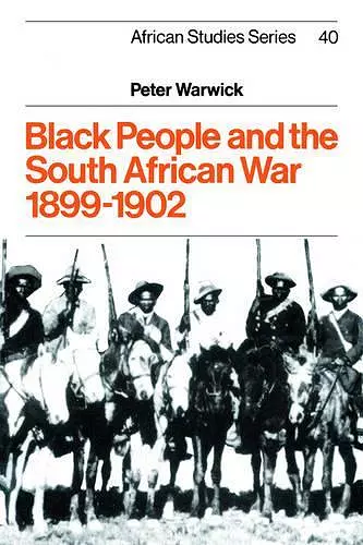 Black People and the South African War 1899–1902 cover