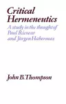 Critical Hermeneutics cover