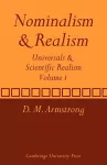 Nominalism and Realism: Volume 1 cover