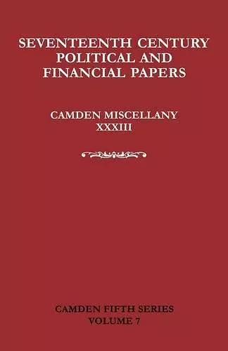 Seventeenth-Century Parliamentary and Financial Papers cover