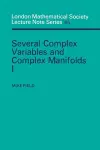 Several Complex Variables and Complex Manifolds I cover