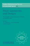 Finite Geometries and Designs cover