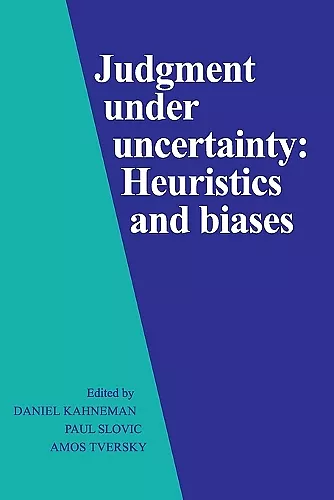 Judgment under Uncertainty cover