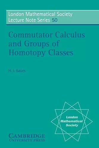 Commutator Calculus and Groups of Homotopy Classes cover