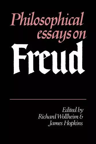 Philosophical Essays on Freud cover
