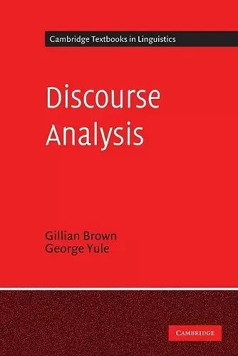 Discourse Analysis cover