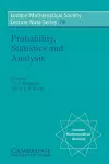 Probability, Statistics and Analysis cover