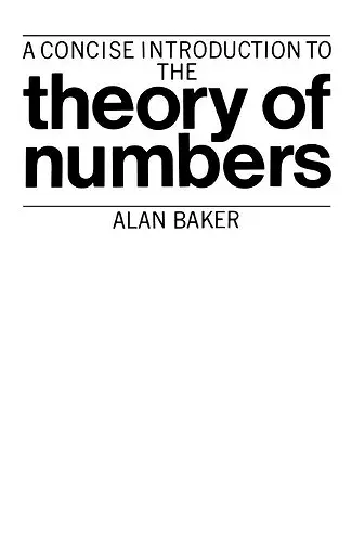 A Concise Introduction to the Theory of Numbers cover