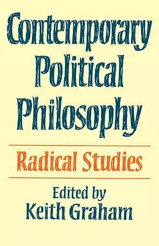 Contemporary Political Philosophy cover