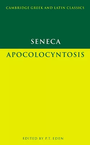 Seneca: Apocolocyntosis cover