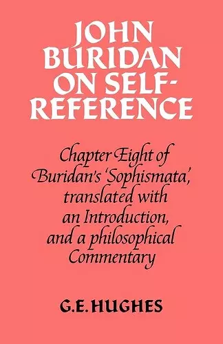 John Buridan on Self-Reference cover