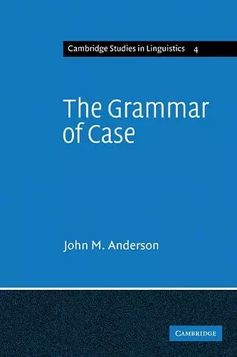 The Grammar of Case cover