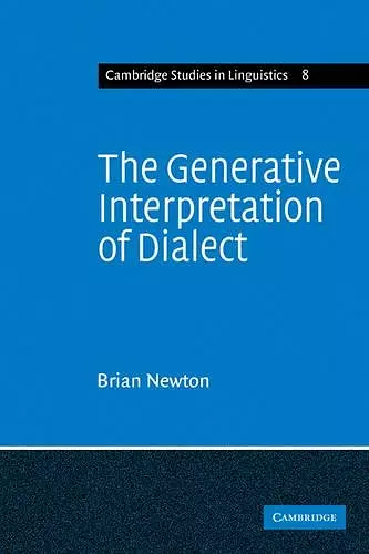 The Generative Interpretation of Dialect cover