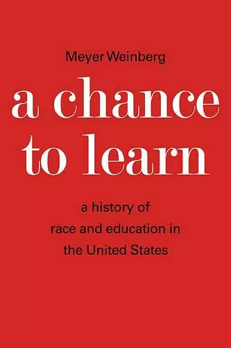 A Chance to Learn cover