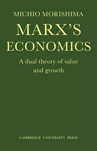 Marx's Economics cover