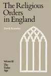 The Religious Orders in England cover